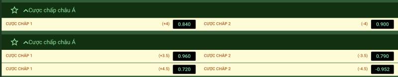 Cược chấp (Handicap)